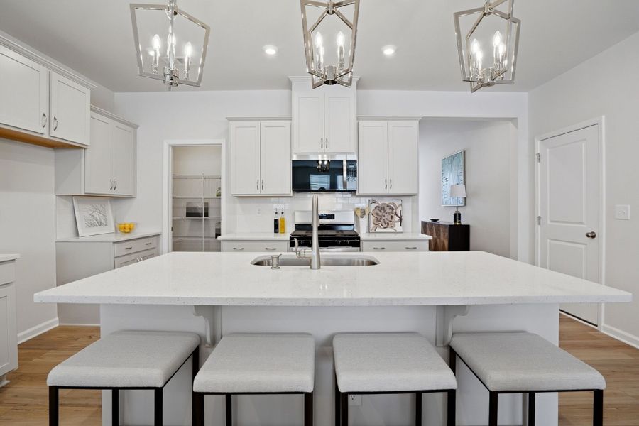 Furnished interior view inside a new home in Waxhaw Landing, Monroe (Image 9).
