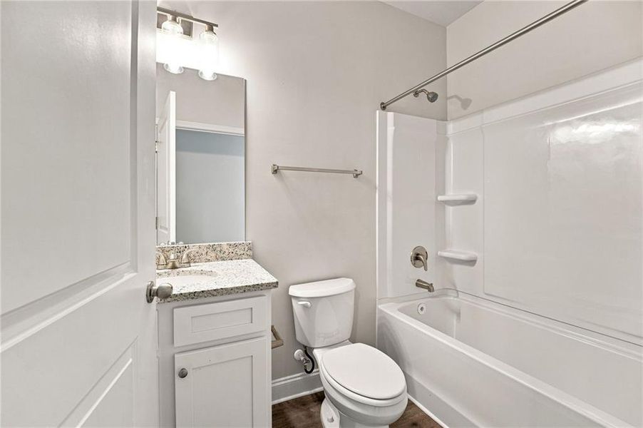 Furnished interior view inside a new home in , Gray (Image 5).