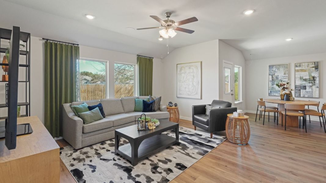 Furnished interior view inside a new home in The Lakes Northwest, Robstown (Image 9). Furnished interior view inside a new home in The Lakes Northwest, Robstown (Image 9).