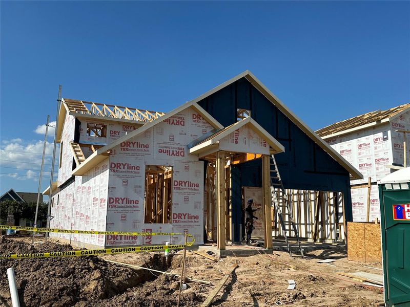 In-progress construction of a new home in 45' Traditional Homes at Elyson, Katy, TX (Image 5). In-progress construction of a new home in 45' Traditional Homes at Elyson, Katy, TX (Image 5).