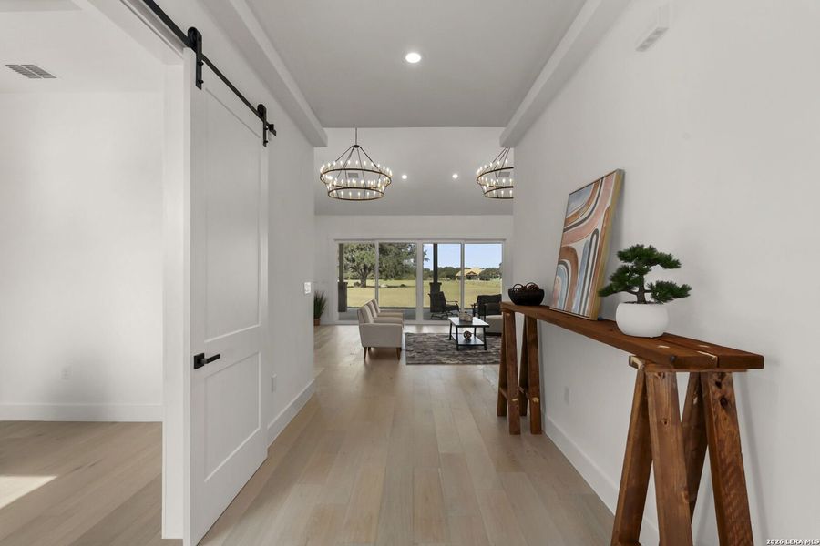 Furnished interior view inside a new home in , Bandera (Image 13).