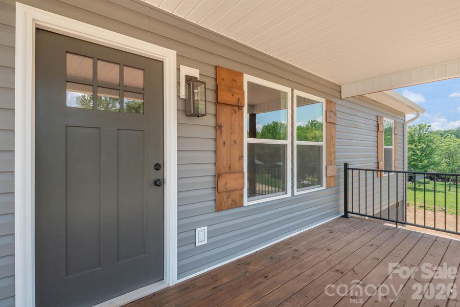 Exterior details and patio area of a home in , Valdese (Image 18).