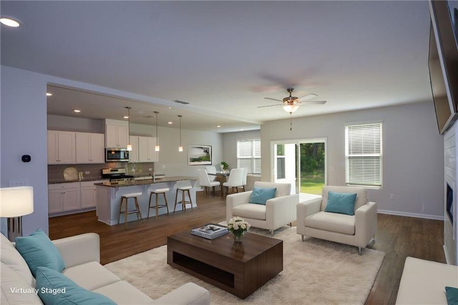 Furnished interior view inside a new home in Graystone Village, Grayson (Image 5).