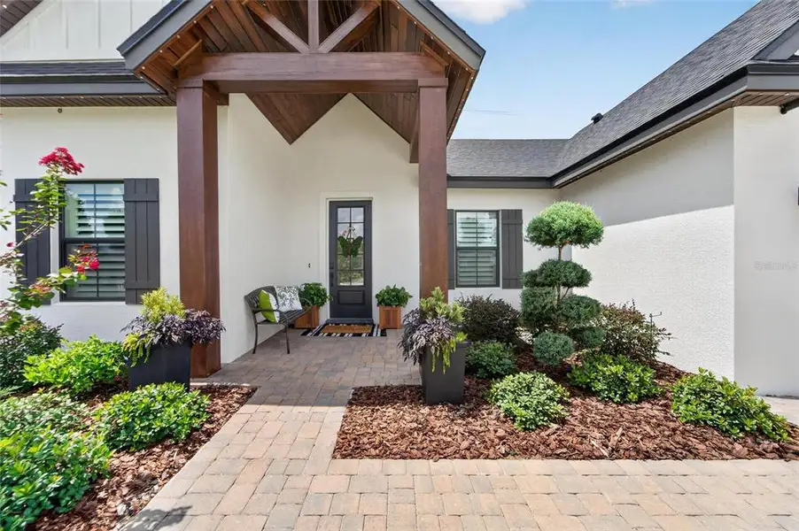 Exterior details and patio area of a home in , Lakeland (Image 35). Exterior details and patio area of a home in , Lakeland (Image 35).