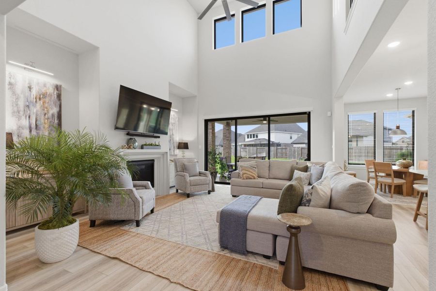 Furnished interior view inside a new home in Sunterra 45ft, Katy (Image 5).