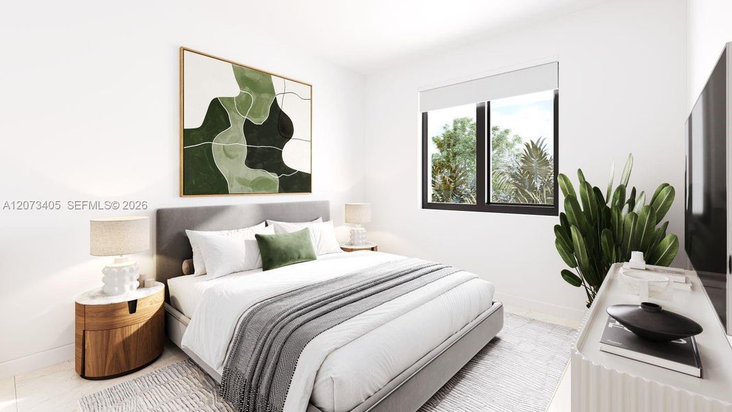 Furnished interior view inside a new home in , Miami Shores (Image 11).