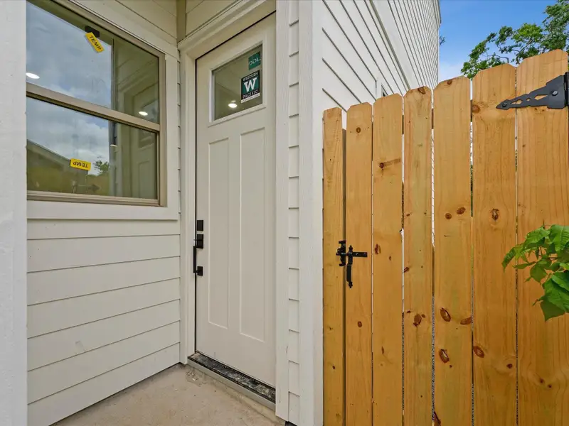 Exterior details and patio area of a home in , Houston (Image 4).