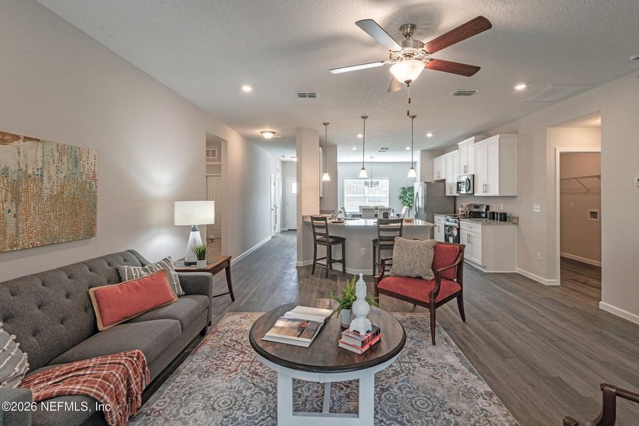 Furnished interior view inside a new home in , Jacksonville (Image 33).