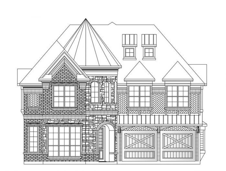 Representative exterior photo of a completed home built from the Rivercrest by Grand Homes in Grand Oaks, Celina, TX (Image 18).