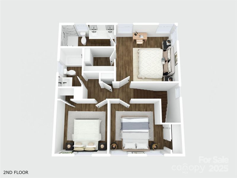 Second Floor Staged Layout