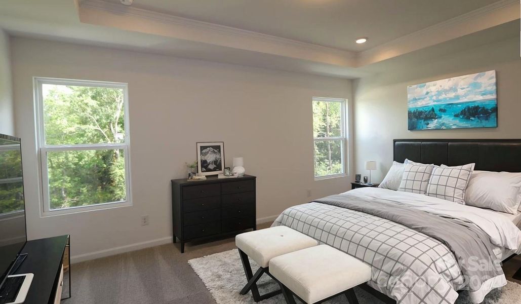 Owner's room shown with virtual staging