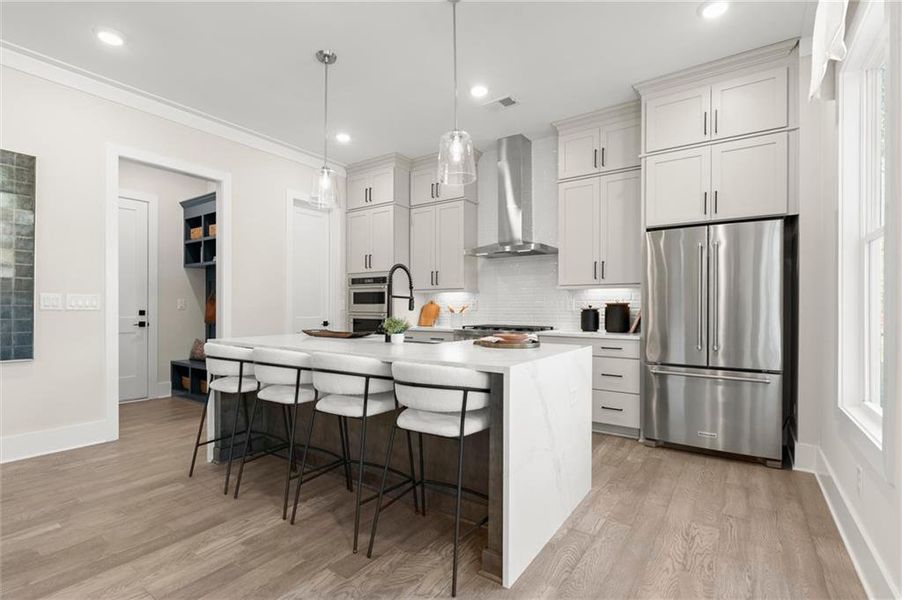 Furnished interior view inside a new home in Hillgrove Preserve, Powder Springs (Image 4).