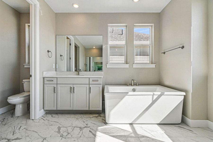 Furnished interior view inside a new home in Trailstone, Arvada (Image 19).