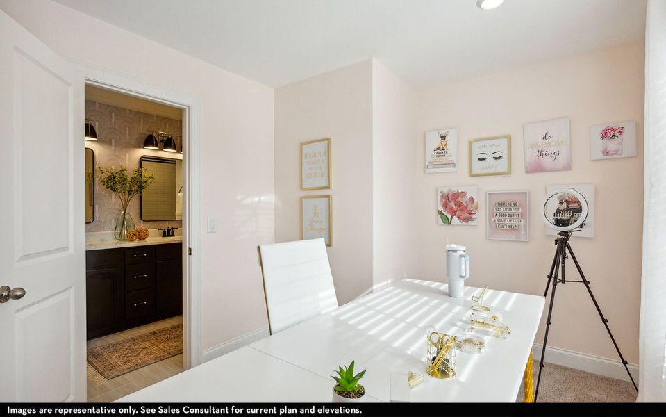 Furnished interior view inside a new home in McCain's Station, Gallatin (Image 24).