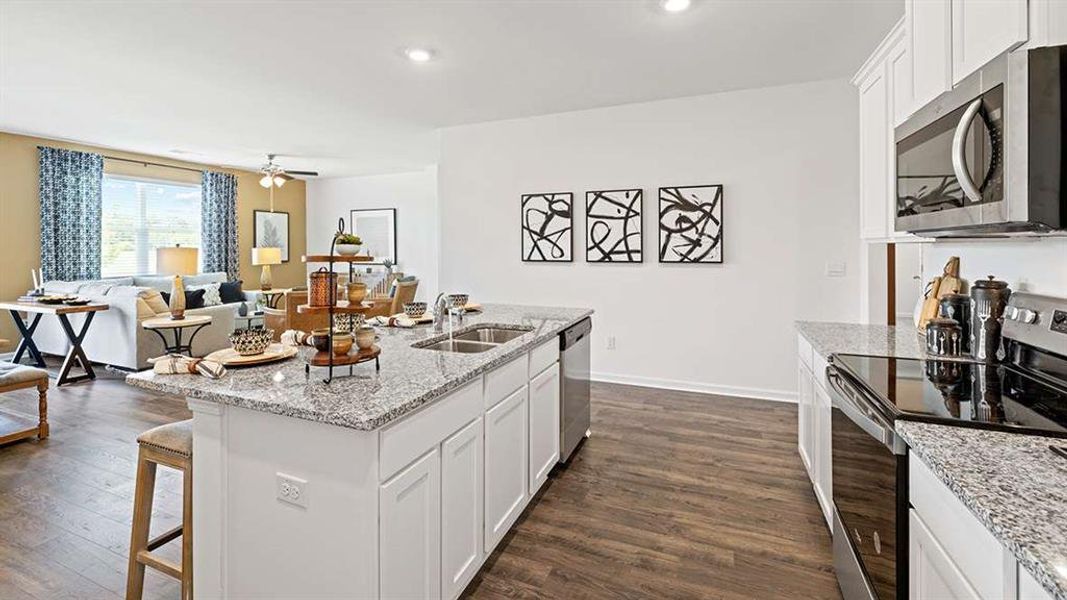 Furnished interior view inside a new home in The Preserve at Agricultural Village, Perry (Image 28). Furnished interior view inside a new home in The Preserve at Agricultural Village, Perry (Image 28).