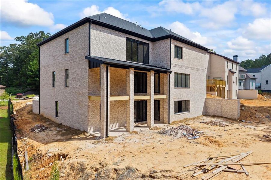 Front exterior of a new home in , Fairburn, GA, highlighting curb appeal (Image 16).