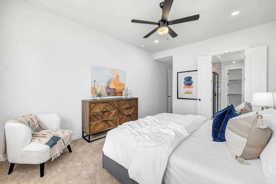 Representative furnished interior of a home built from the Richmond.535 by Highland Homes in Riceland, Mont Belvieu (Image 12).