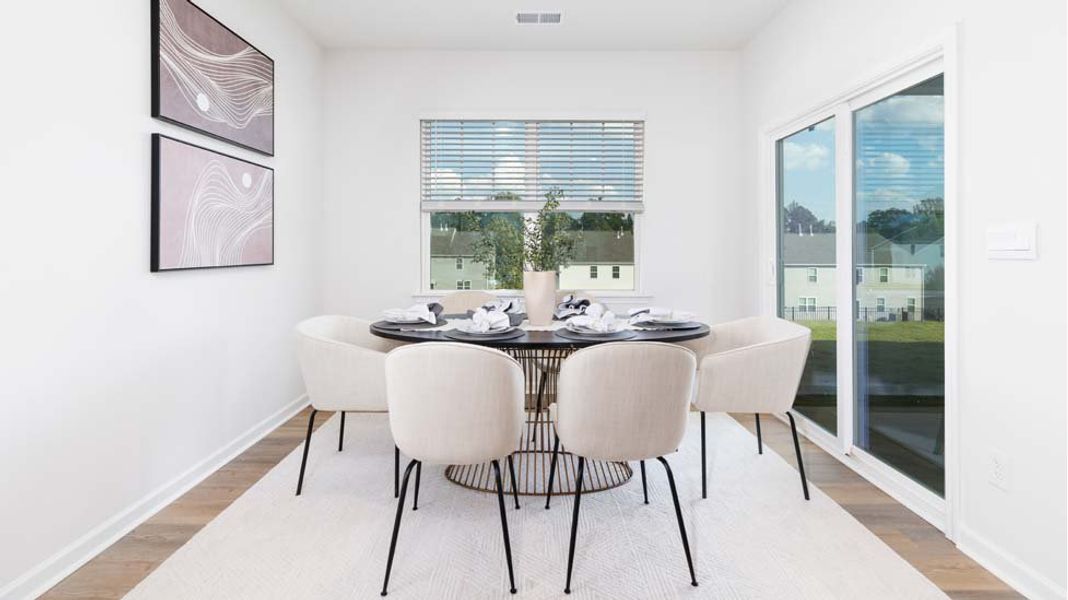 Furnished interior view inside a new home in Shepherd's Farm, Mooresville (Image 10). Furnished interior view inside a new home in Shepherd's Farm, Mooresville (Image 10).