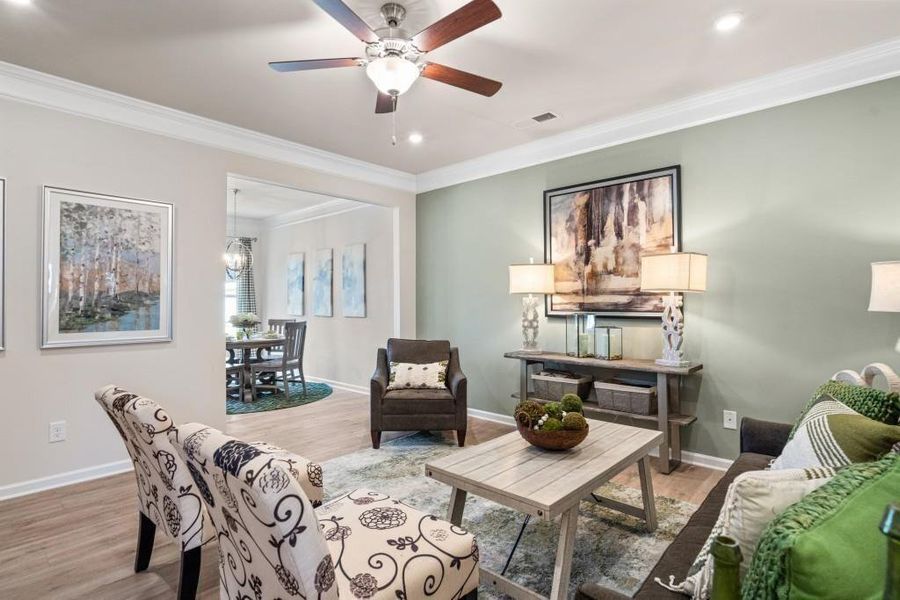 Furnished interior view inside a new home in Fairington, Cartersville (Image 13).