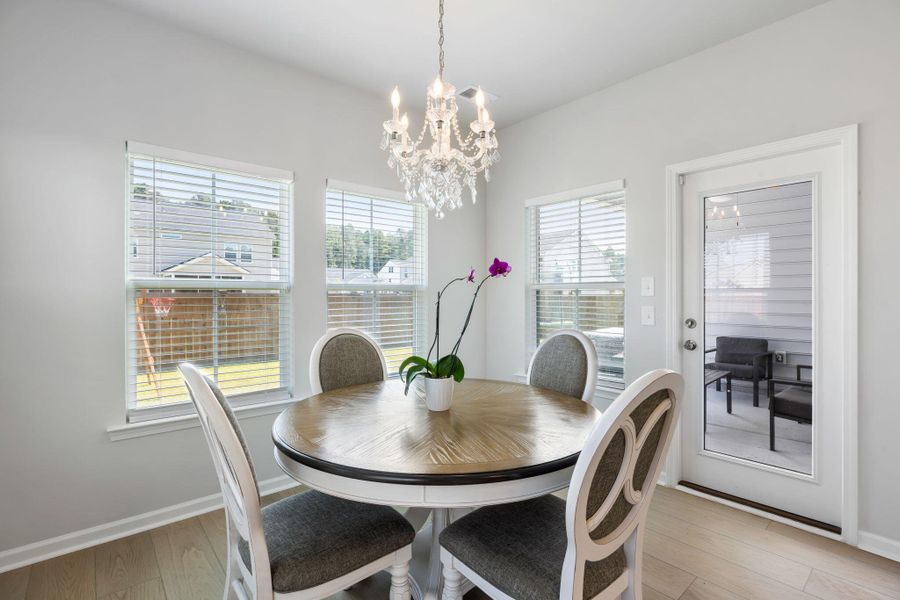 Furnished interior view inside a new home in Sweetgrass at Summers Corner: Arbor Collection, Summerville (Image 37). Furnished interior view inside a new home in Sweetgrass at Summers Corner: Arbor Collection, Summerville (Image 37).