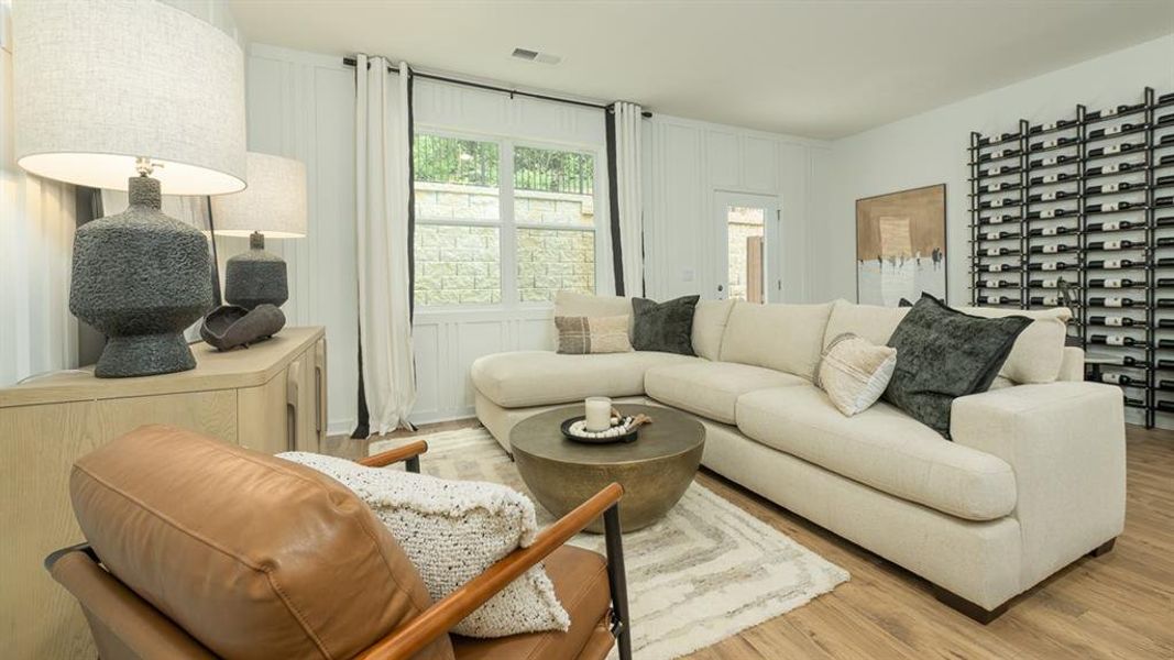 Furnished interior view inside a new home in Towns at Monroe, Atlanta (Image 10). Furnished interior view inside a new home in Towns at Monroe, Atlanta (Image 10).