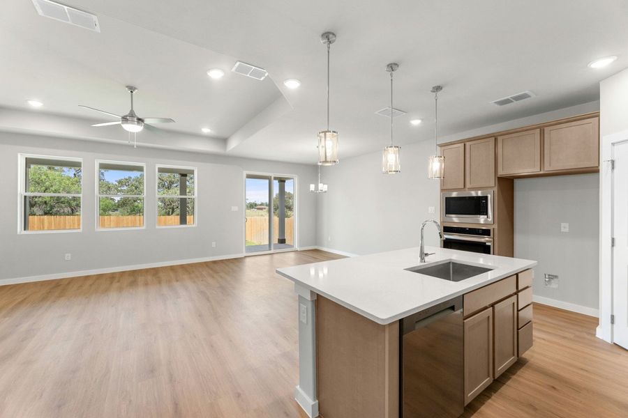Furnished interior view inside a new home in Hickory Ridge, Elmendorf (Image 18).