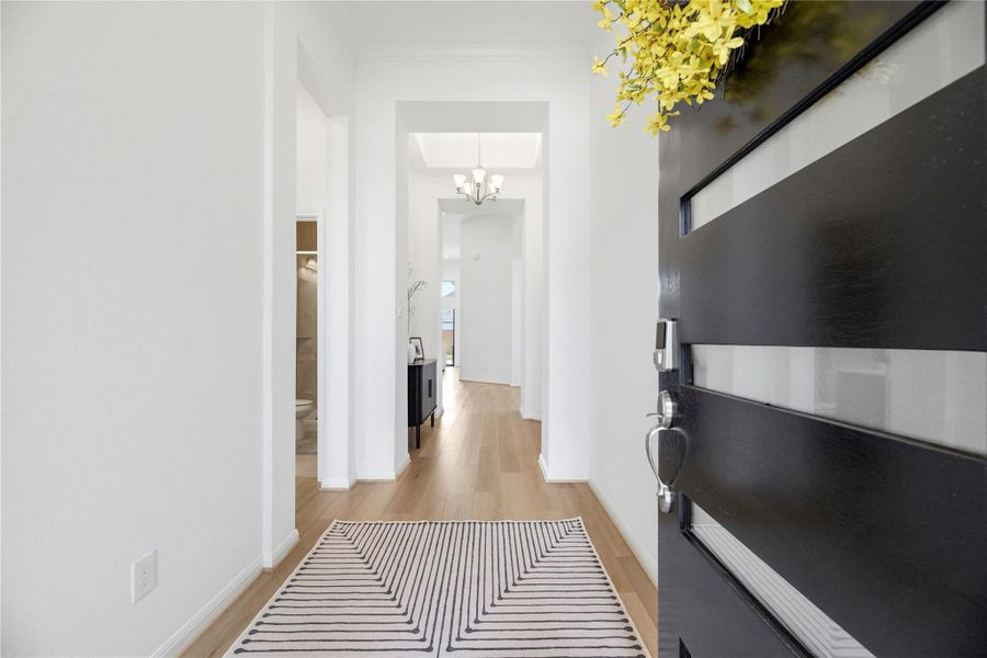 Furnished interior view inside a new home in , Cypress (Image 12).