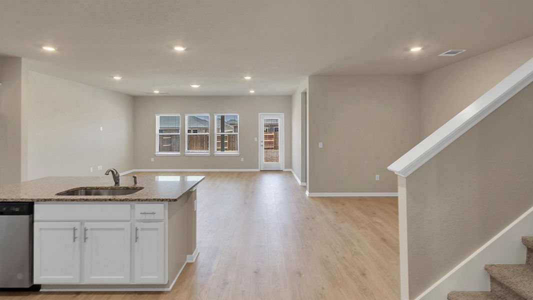 Furnished interior view inside a new home in Bar W Ranch, Leander (Image 10).