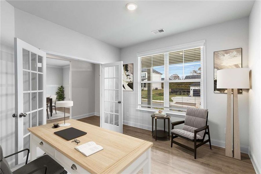 Furnished interior view inside a new home in Carmichael Farms, Canton (Image 36).