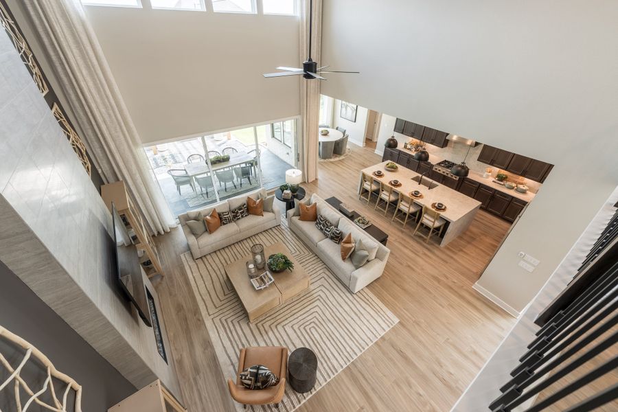 Representative furnished interior of a home built from the Camden by Tri Pointe Homes in Bridgeland, Cypress (Image 42).