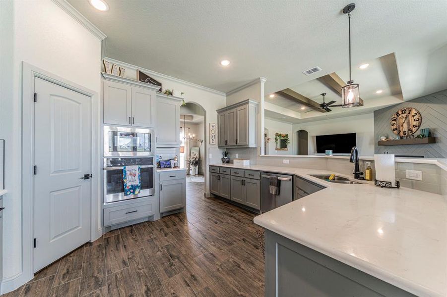 Furnished interior view inside a new home in , Weatherford (Image 16).