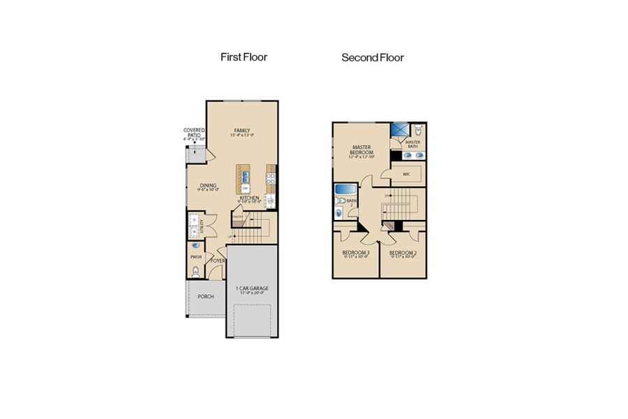 2D floor plan layout of this home in Elevon, Lavon, TX (Image 1). 2D floor plan layout of this home in Elevon, Lavon, TX (Image 1).
