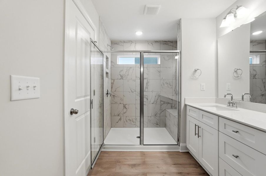 Furnished interior view inside a new home in Harrisburg Village Townhomes, Harrisburg (Image 18).
