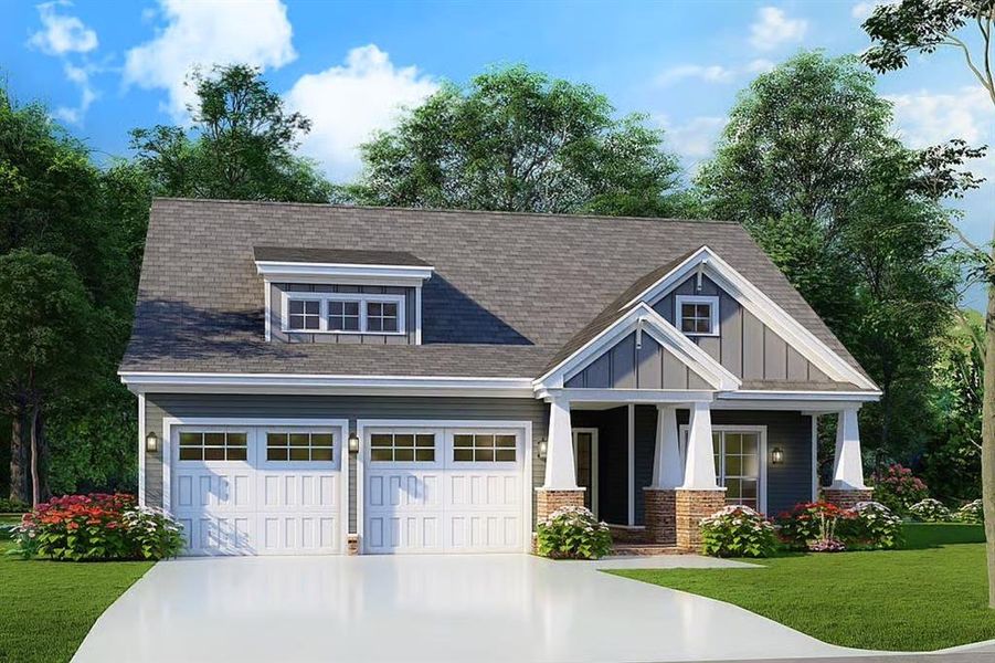 Front exterior of a new home in , Poolville, TX, highlighting curb appeal (Image 1). Front exterior of a new home in , Poolville, TX, highlighting curb appeal (Image 1).
