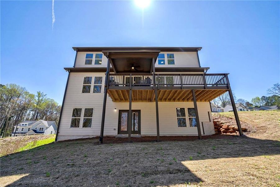 Exterior details and patio area of a home in , Atlanta (Image 34).