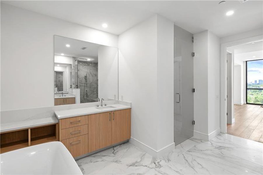 Furnished interior view inside a new home in The Dillon Buckhead, Atlanta (Image 9).