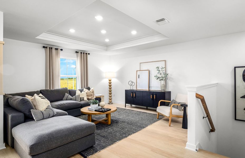 Representative furnished interior of a home built from the Sandalwood by Pulte Homes in Sunfield, Mustang Ridge (Image 16).
