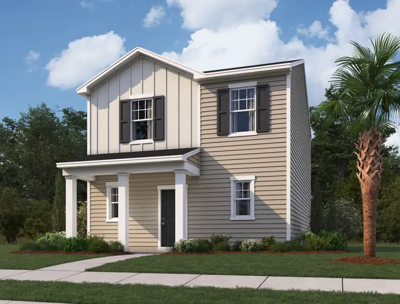 Representative exterior photo of a completed home built from the Mare by Starlight Homes in Andalusia, Loris, SC (Image 1).