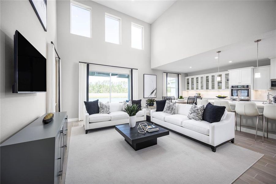 Furnished interior view inside a new home in The Palms at Venetian Bay, New Smyrna Beach (Image 11).