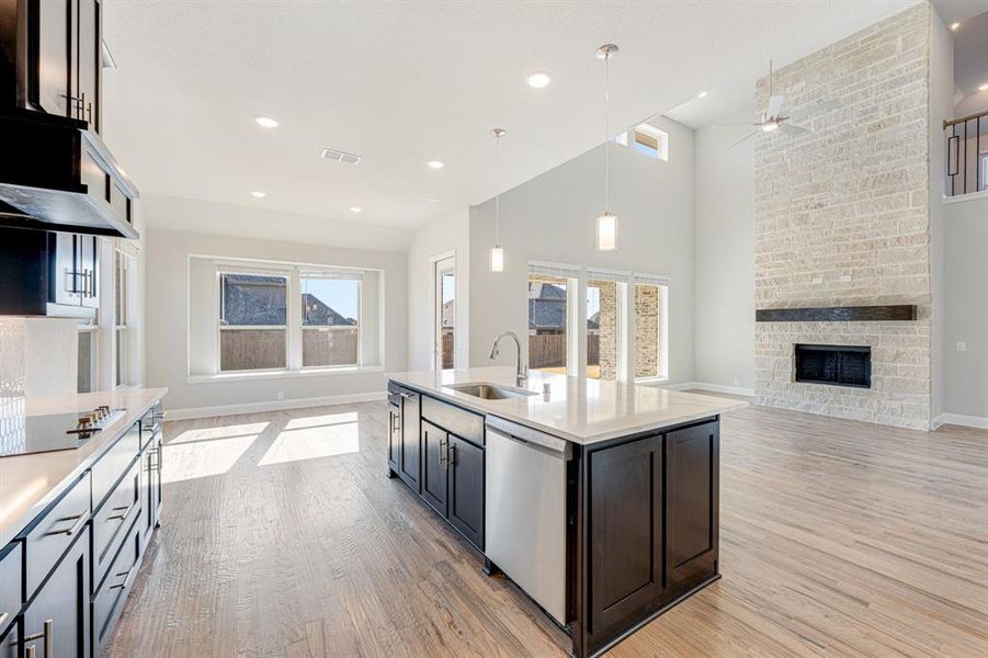 Furnished interior view inside a new home in Hayes Crossing, Midlothian (Image 9).