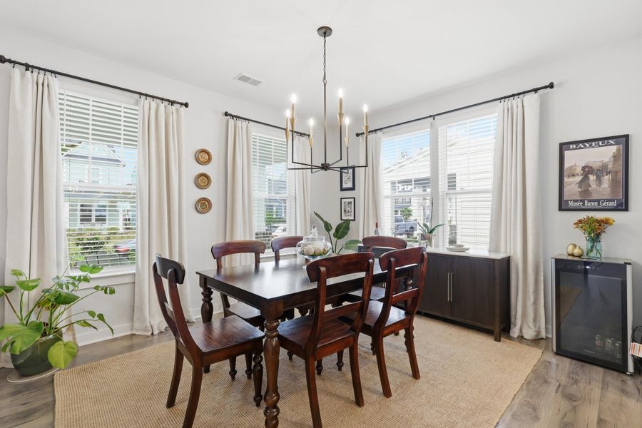 Furnished interior view inside a new home in Homecoming, Ravenel (Image 19). Furnished interior view inside a new home in Homecoming, Ravenel (Image 19).