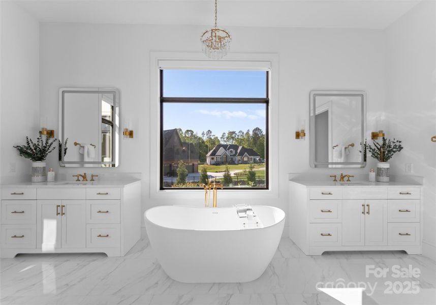 Furnished interior view inside a new home in , Weddington (Image 15).