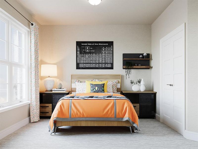 Beazer Homes Treeline Salado Floorplan. This is not a photo of the actual home, but is a photo of the Salado floorplan.