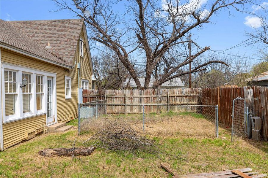 separate fenced area for a garden or dog yard separate fenced area for a garden or dog yard