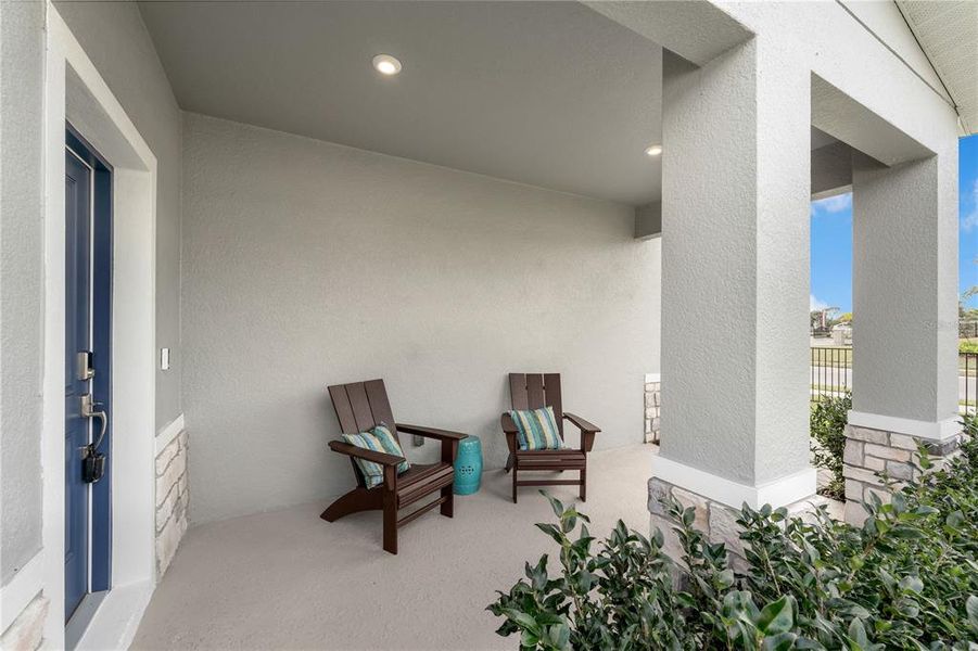 Exterior details and patio area of a home in Oakfield Trails, Parrish (Image 25). Exterior details and patio area of a home in Oakfield Trails, Parrish (Image 25).