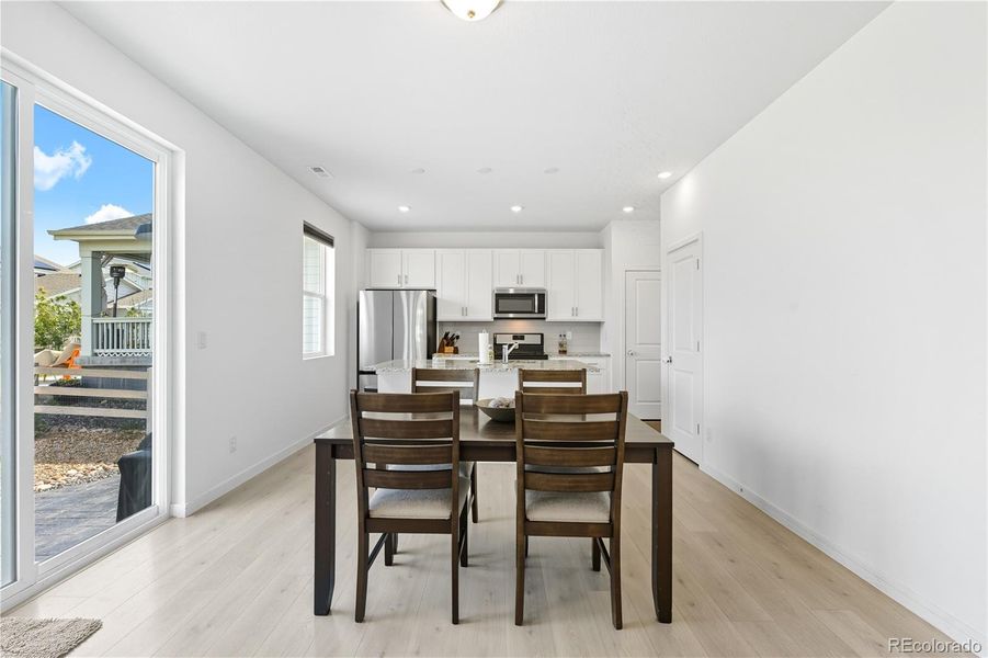 Furnished interior view inside a new home in Ascent Village at Sterling Ranch - Single Family Homes, Littleton (Image 38). Furnished interior view inside a new home in Ascent Village at Sterling Ranch - Single Family Homes, Littleton (Image 38).