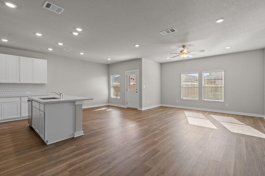 Open concept floorplan