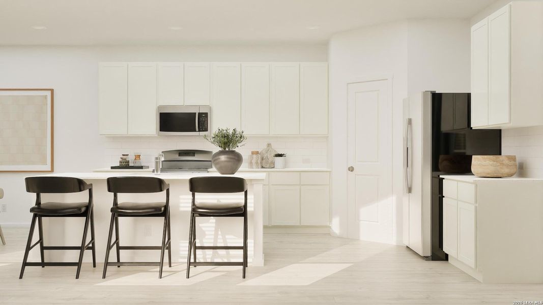 Furnished interior view inside a new home in Rose Valley, Converse (Image 14).