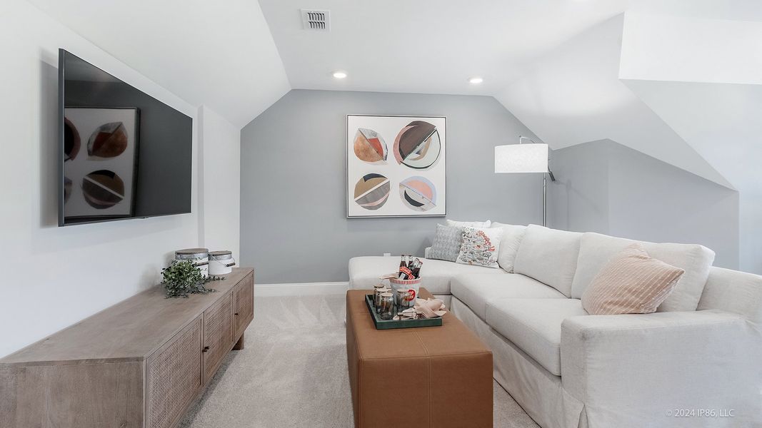 Representative furnished interior of a home built from the Promenade by Epcon Communities in The Courtyards at Bailey Farms, Dacula (Image 50).