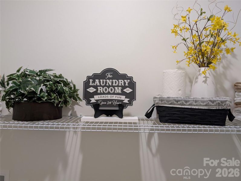 Laundry room shelf. Laundry room shelf.